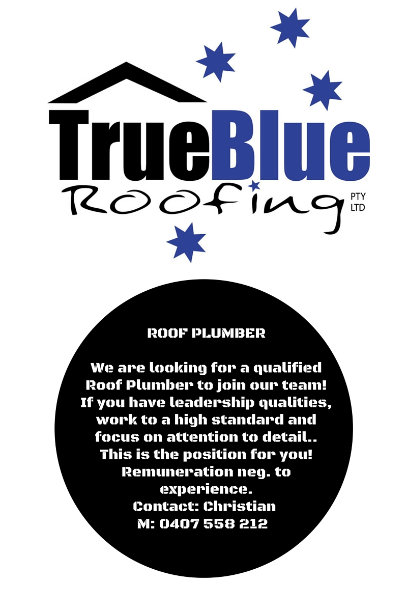 Roof Plumbing Position Vacant Geelong