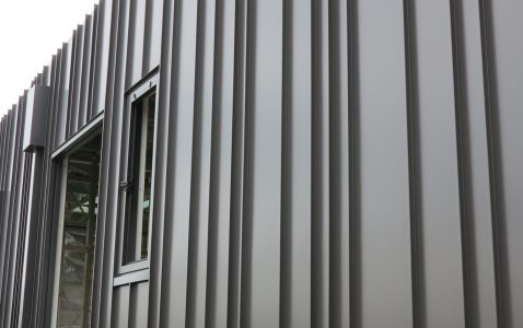 Single lock standing seam architectural wall cladding installation in Torquay Surf Coast