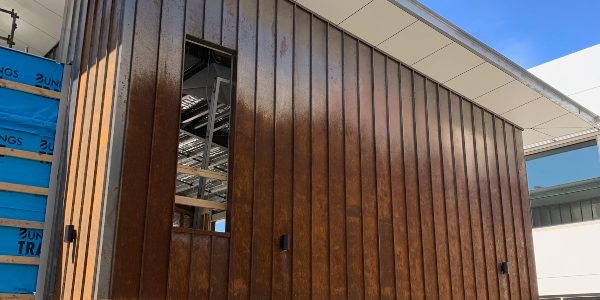 Torquay Standing Seam wall cladding project