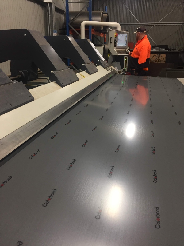 Architectural metal roofing and cladding fabricated in-house for online supply.