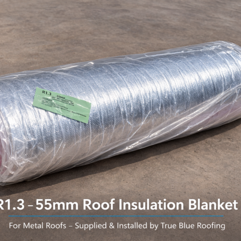 R1.3 55mm roof insulation blanket roll for metal roofing