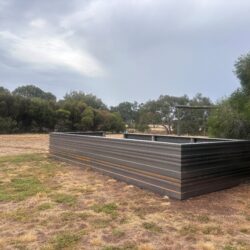 Corten steel enclosure septic tank Geelong