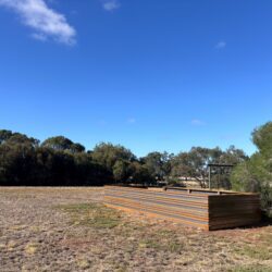 Corten steel enclosure septic tank Geelong