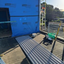 SureClad corrugated roofing sheets ready for installation in Fairhaven.